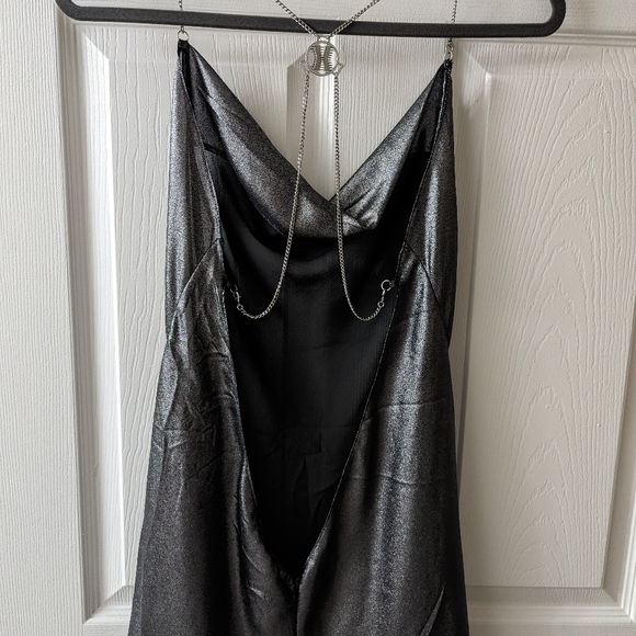 Savage X Fenty Metallic Grey/Silver Slip - Picture 3 of 4